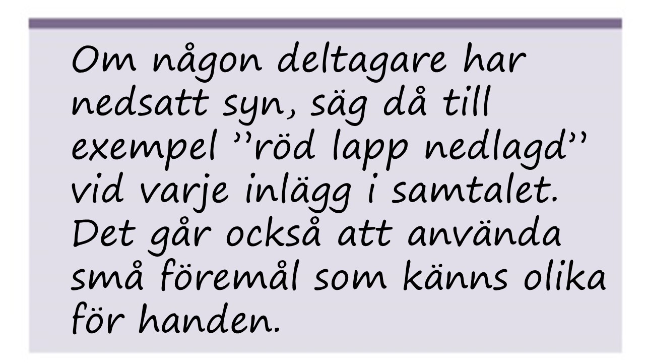 Tipsruta lila säg det med en