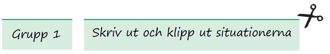 klipp ut grupp ett kombo